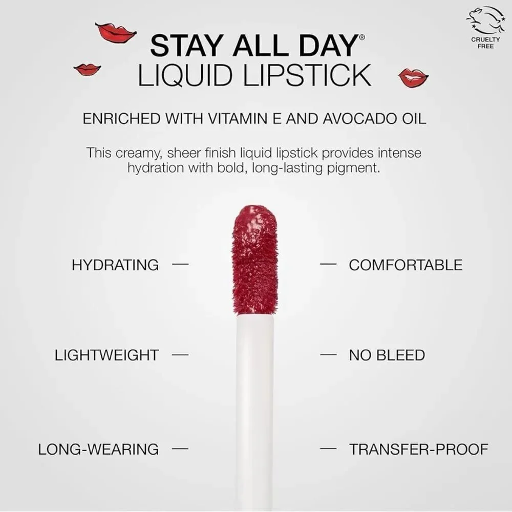 Stila Stay All Day Sheer Liquid Lipstick In Sheer Narciso Full Size NIB